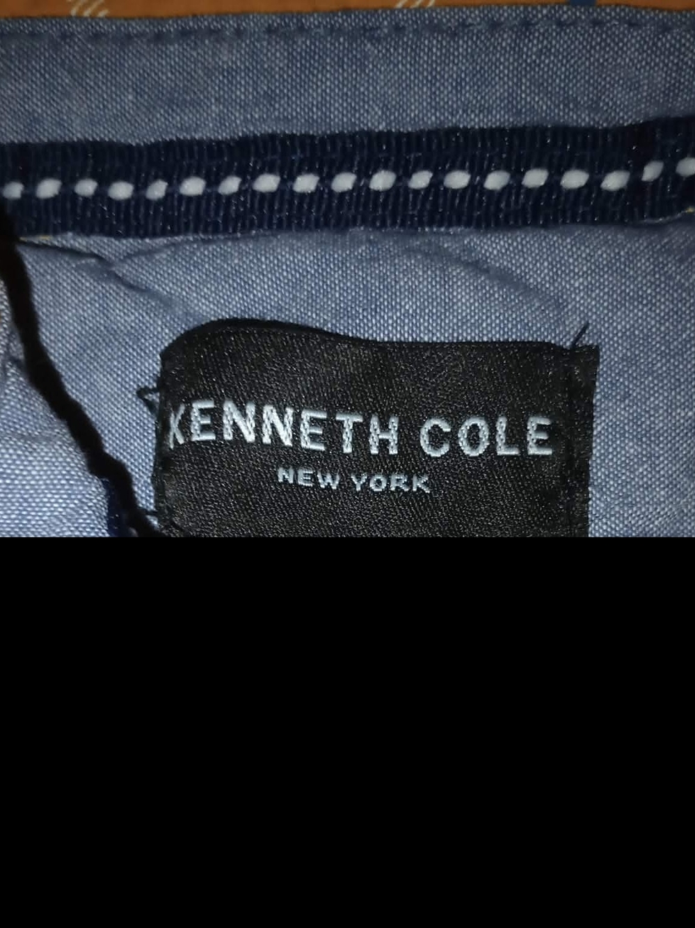 Kenneth Cole Orange Plaid Short-Sleeve Shirt with Black Pants Set - Picture 2 of 6